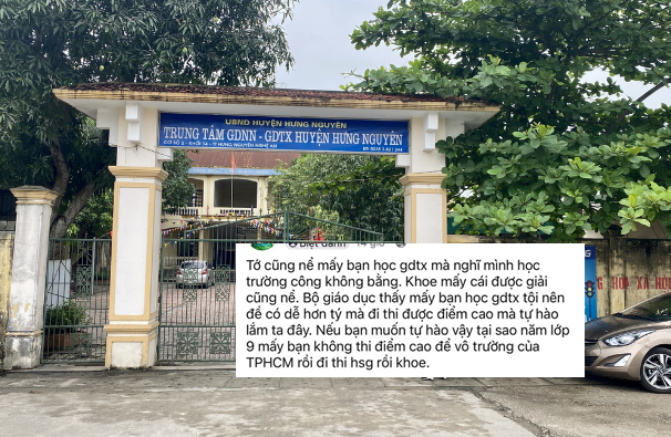 Ý kiến chê học sinh giáo dục thường xuyên đoạt giải học sinh giỏi gây “bão” mạng